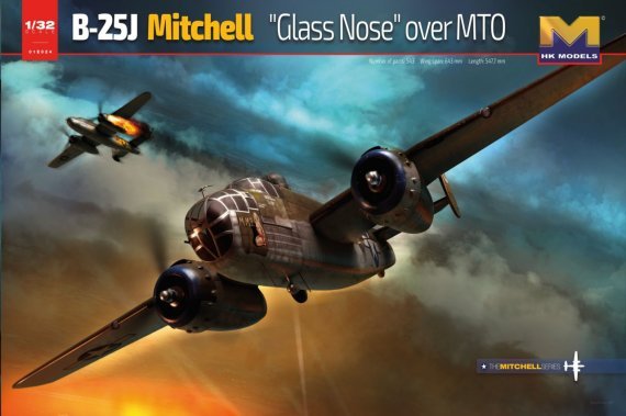 1/32 B-25J Mitchell Glass Nose over Mto Mediterranean Theatre