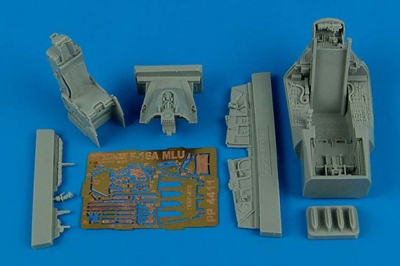 1/48 F-16A MLU Falcon cockpit set (HAS)