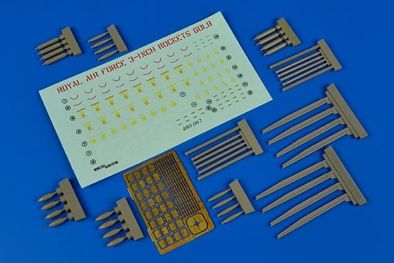 1/48 R.A.F. 3-inch 60lb rockets