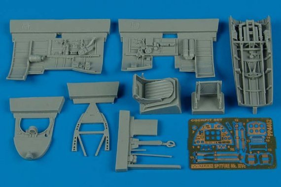 1/48 Spitfier Mk.XIVc cockpit set (ACADEMY)