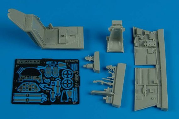 1/48 Bf 109E-3 cockpit set (ACA)
