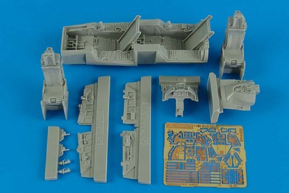 1/48 F-16B Fighting Falcon cockpit set (KINETIC)