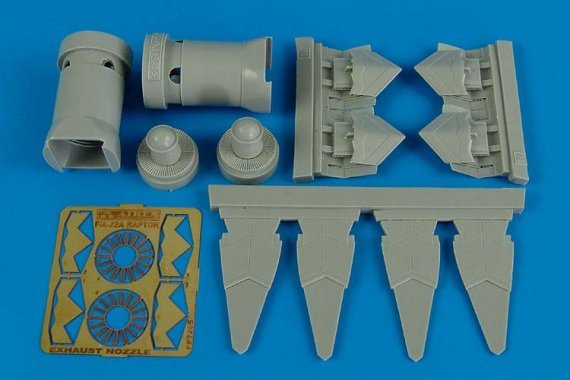 1/72 F-22A Raptor exhaust nozzles (ACADEMY)