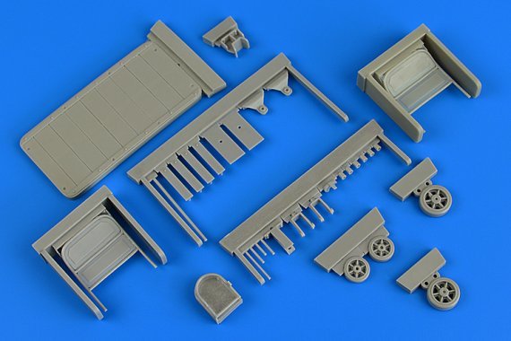 1/32 US 2ton wood deck trailer