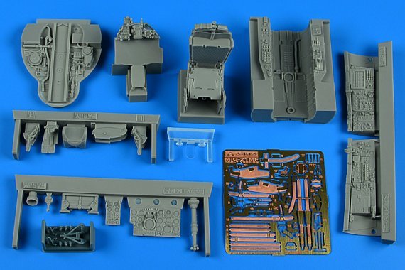1/32 MiG-21MF Fishbed J cockpit set early for Trumpeter