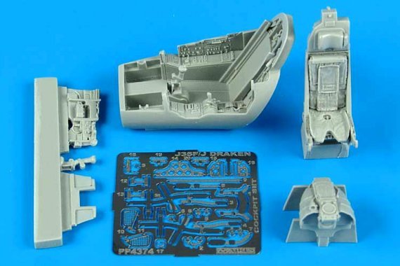 J35F/J Draken cockpit set