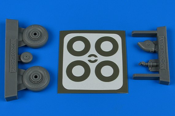 1/48 Macchi Mc.200 early wheels & paint masks