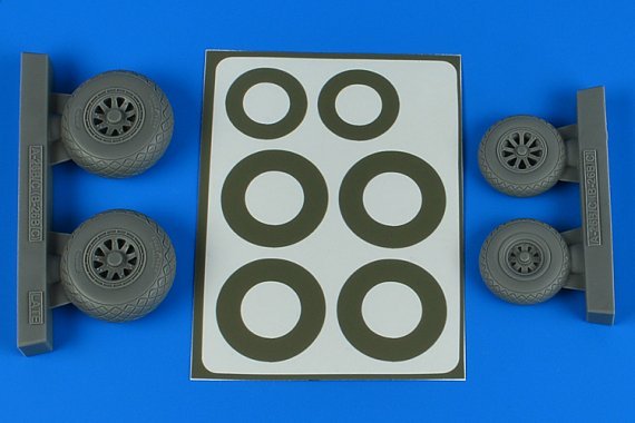 1/48 A-26B/C Invader Late wheels & p.mask