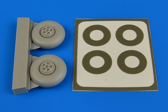 1/72 Beaufighter wheels 5-spoke & paint masks