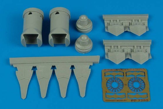 1/72 F/A-22 Raptor exhaust nozzles (HOBBYB)