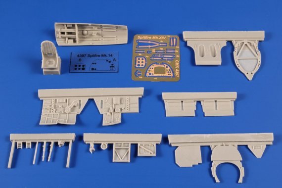 1/48 Spitfire Mk.XIV Bubble Canopy Cockpit set