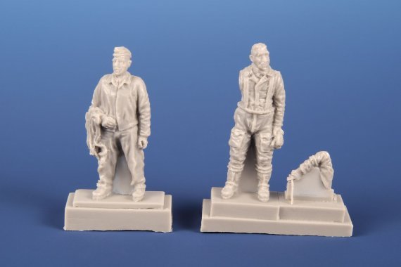 1/72 Bf 109E Ace A.Galland & mechanic