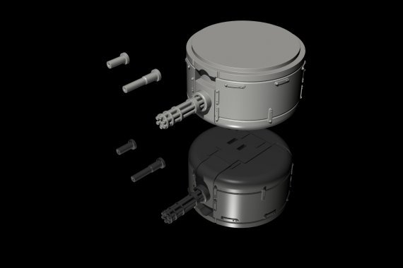 1/72 AH-1G Early TAT-102 turret