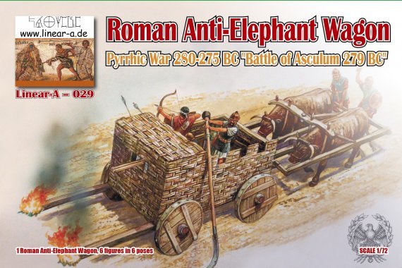 1/72 Roman Anti-Elephant Wagon 3D-PRINTED