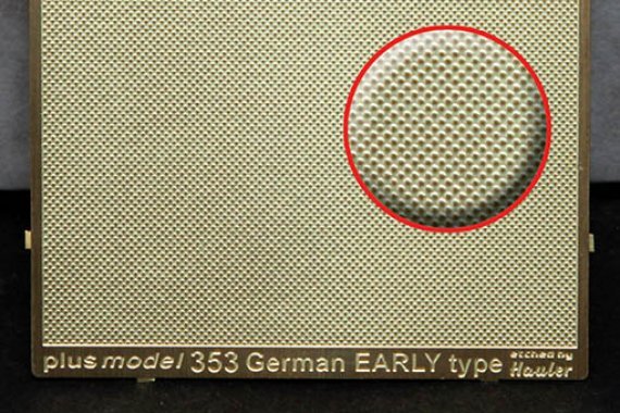 1/35 Engraved plate  German early (PE set)