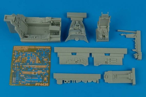 1/48 F-105D Thunderchief cockpit set (HAS/MON)