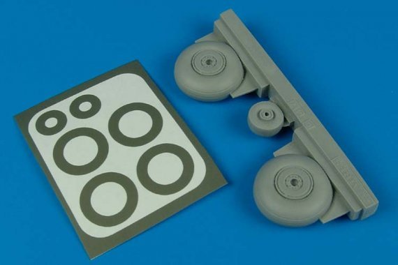 1/48 C-47 Dakota wheels & paint masks (TRUMP)