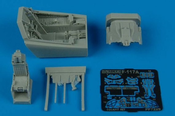 1/72 F-117A Nighthawk cockpit set (ACAD)
