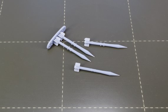 1/72 Atar rockets various 3D printed set, 16 rockets per set