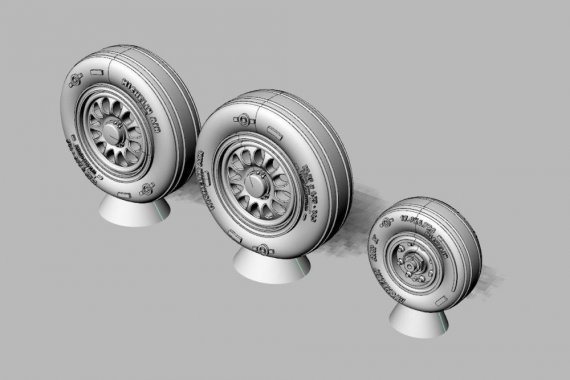 1/72 F-16 CD wheel Block 40 and later