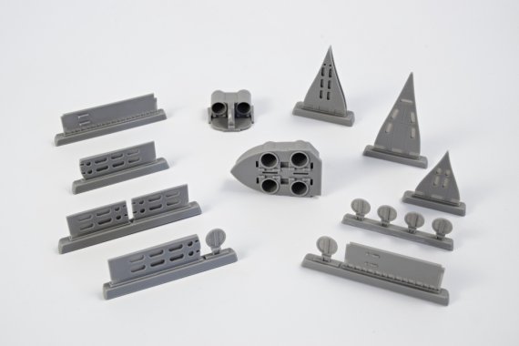 1/72 U-Boot IXC Open Front & Rear Torp. Muzzle Doors