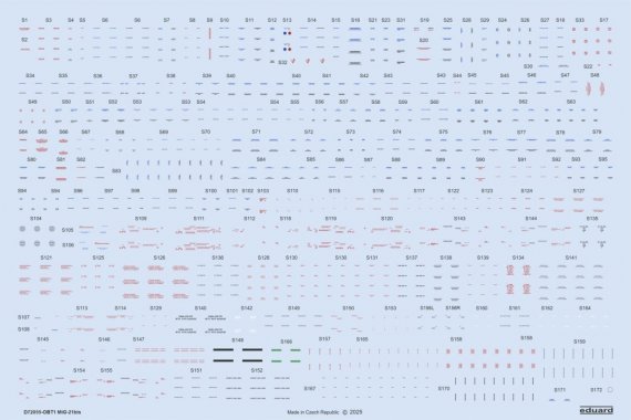 1/72 Decal MiG-21bis stencils for Eduard