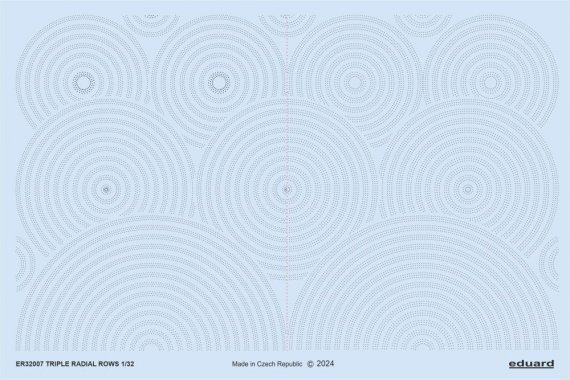1/32 Triple radial rows decal