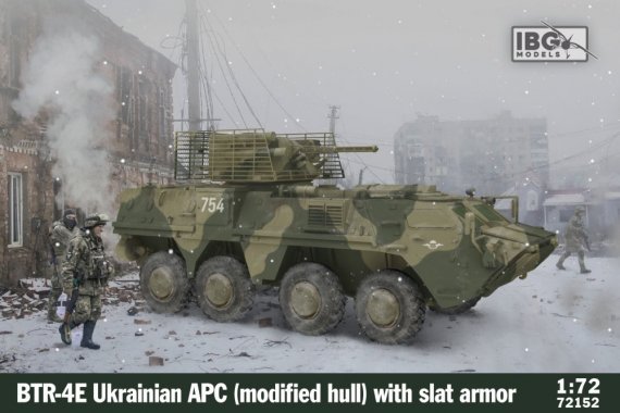 1/72 BTR-4E Ukrainian APC Modif.Hull with Slat Arm.