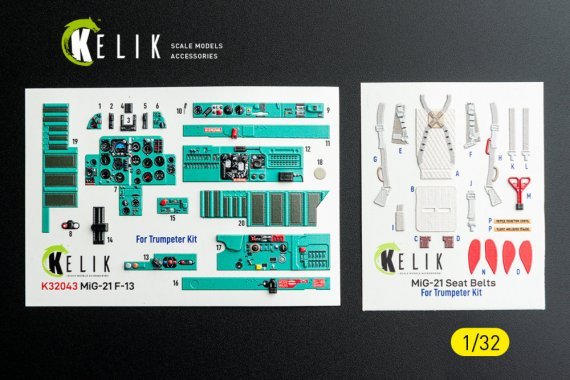 1/32 MiG-21 F-13 interior 3D for Trumpeter