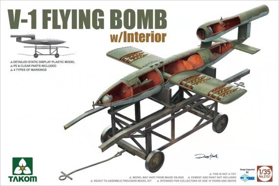 1/35 V-1 Flying Bomb with Interior