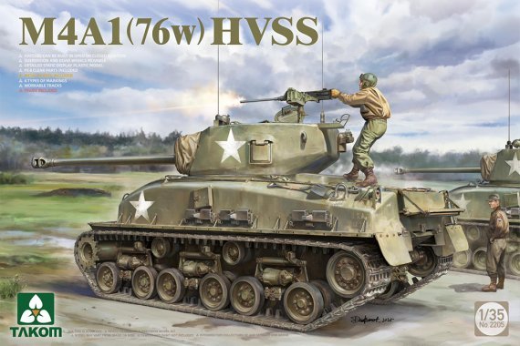 1/35 US Army M4A176w Sherman Hvss Medium Tank