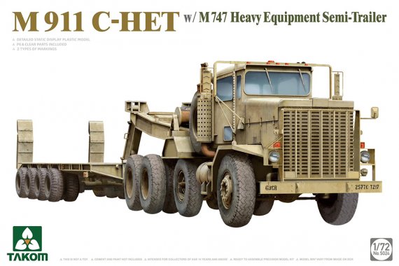 1/72 US Army M911/M747 Heavy Equipment Transporter