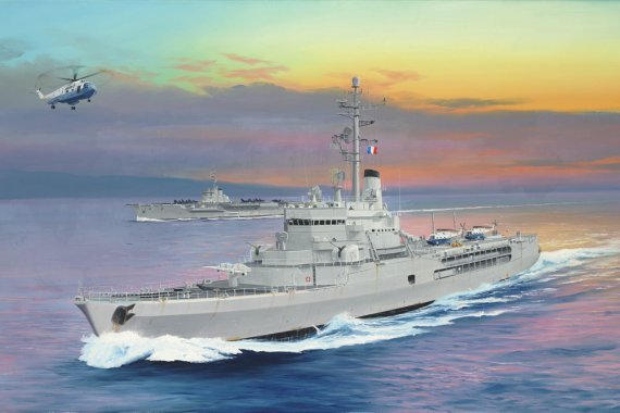 1/350 Jeanne dArc 1964. French Navy Helicopter Cruiser