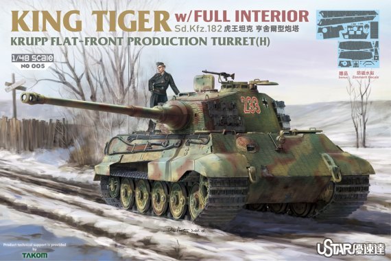 1/48 Pz.Kpfw.VIKing Tiger Krupp Flat-front Production Turret H