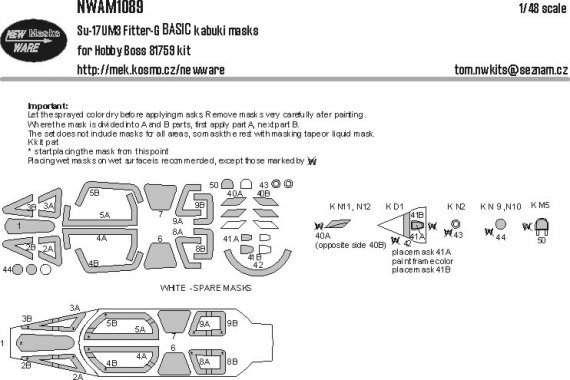 1/48 Mask Su-17UM3 Fitter-G BASIC
