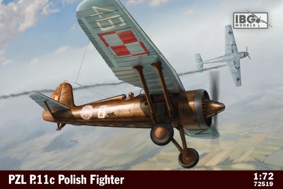 1/72 Pzl P.11c Polish Fighter Plane