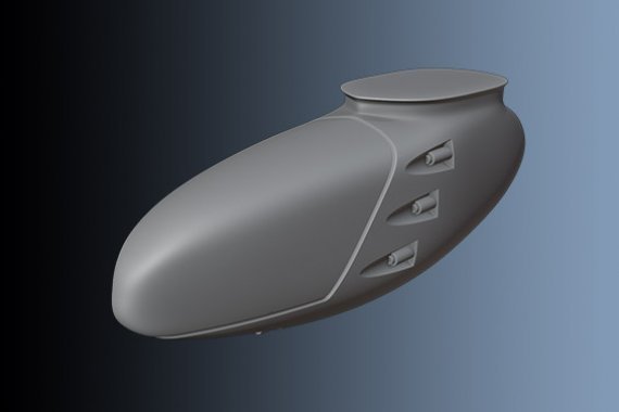1/72 North-American F-82 twin Mustang machine gun pod
