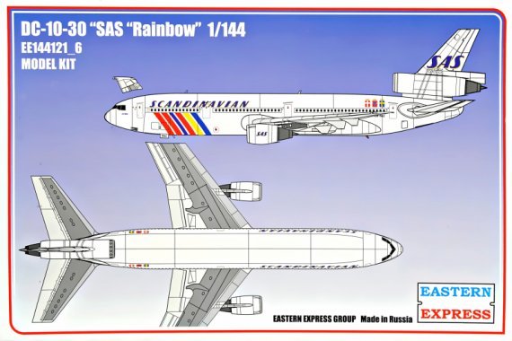 1/144 McDonnell-Douglas DC-10-30 Sas Rainbow