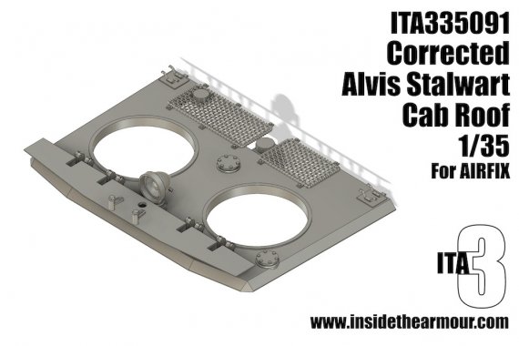 Correction toit cabine Alvis FV622 Stalwart 1/35 Airfix