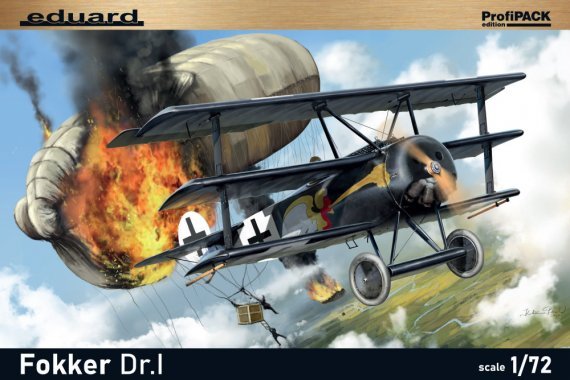 1/72 Fokker Dr.I famous German WWI triplane fighter Profipack