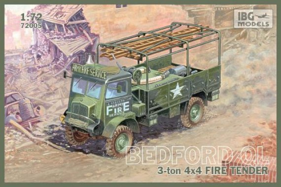 IBG Models Bedford QLR 3 ton 4x4 Fire Tender 1/72