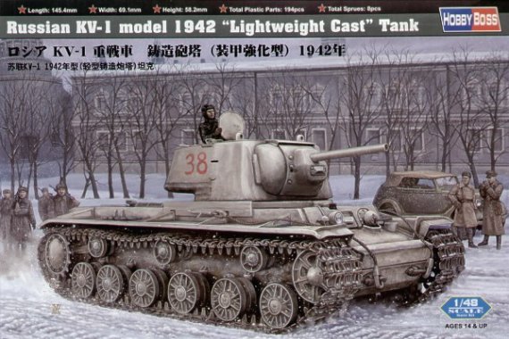 Hobby Boss Soviet KV-1 Lightweight Tank 1/48
