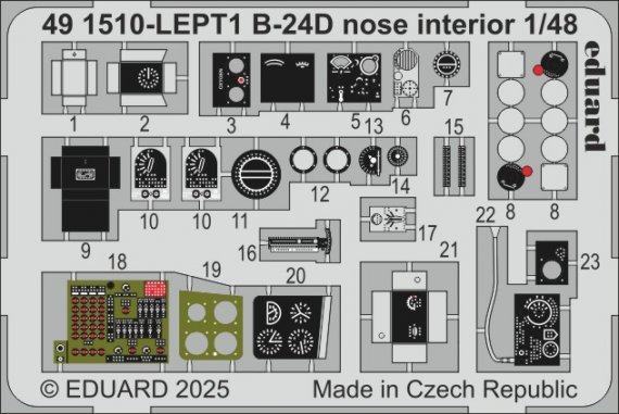 1/48 SET B-24D nose interior for Hobby Boss