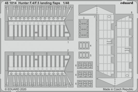 1/48 SET Hunter F.4/F.5 landing flaps