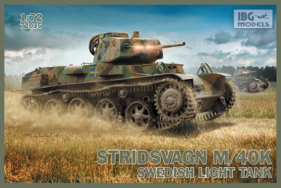 1/72 Stridsvagn m/40 K Swedish light tank