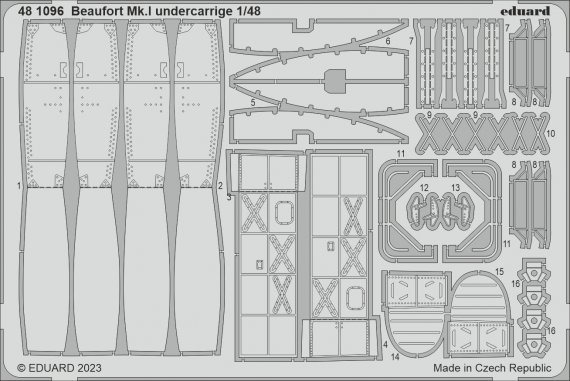 Bristol Beaufort Mk.I undercarriage 1/48