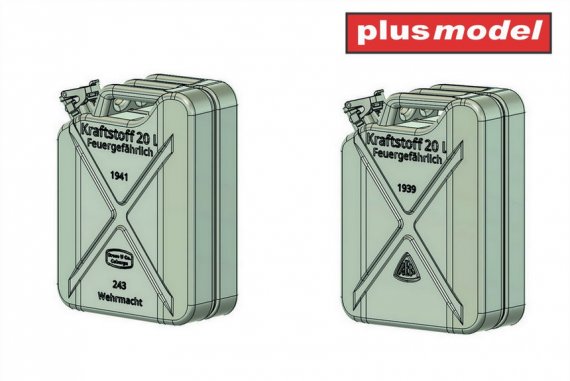PlusModel 1/35 Jerricans allemands d�but de guerre x12