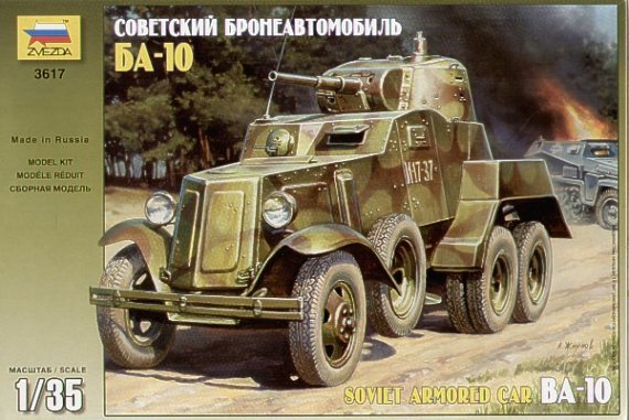 Zvezda BA-10 Auto Blindata Sovietica 1/35