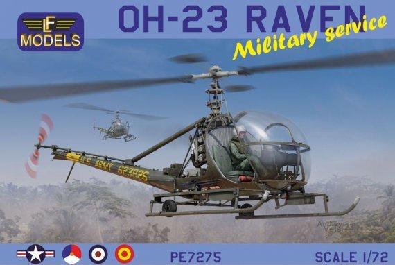 1/72 OH-23 Raven Military Service 6x camouflages