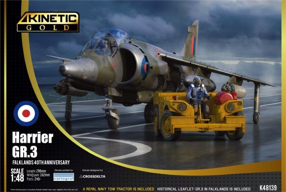 1/48 Bae Harrier GR.3 Falklands 40th Anniversary tow tractor
